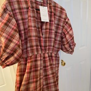 Christy Dawn Jude Jumper in Apple Plaid, Large